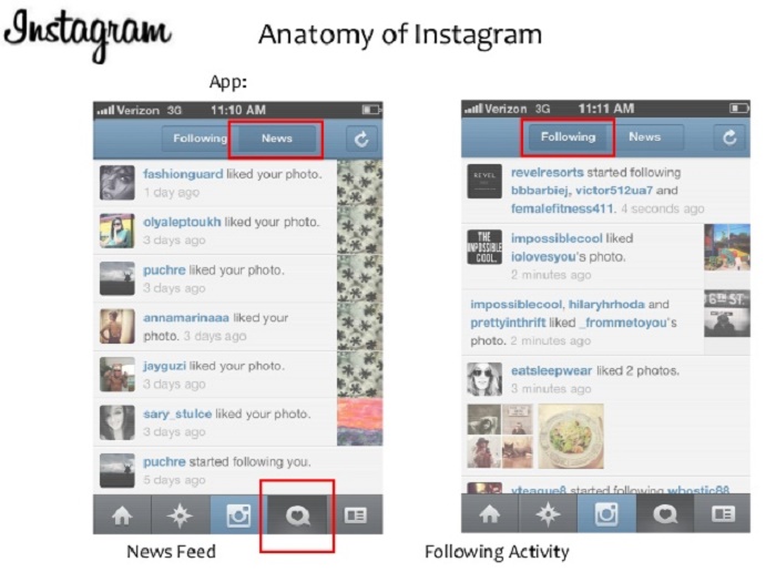 Delete the Instagram activity log