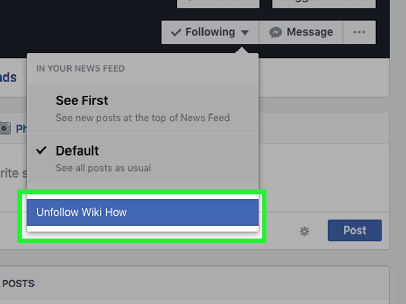 how to unfollow on facebook