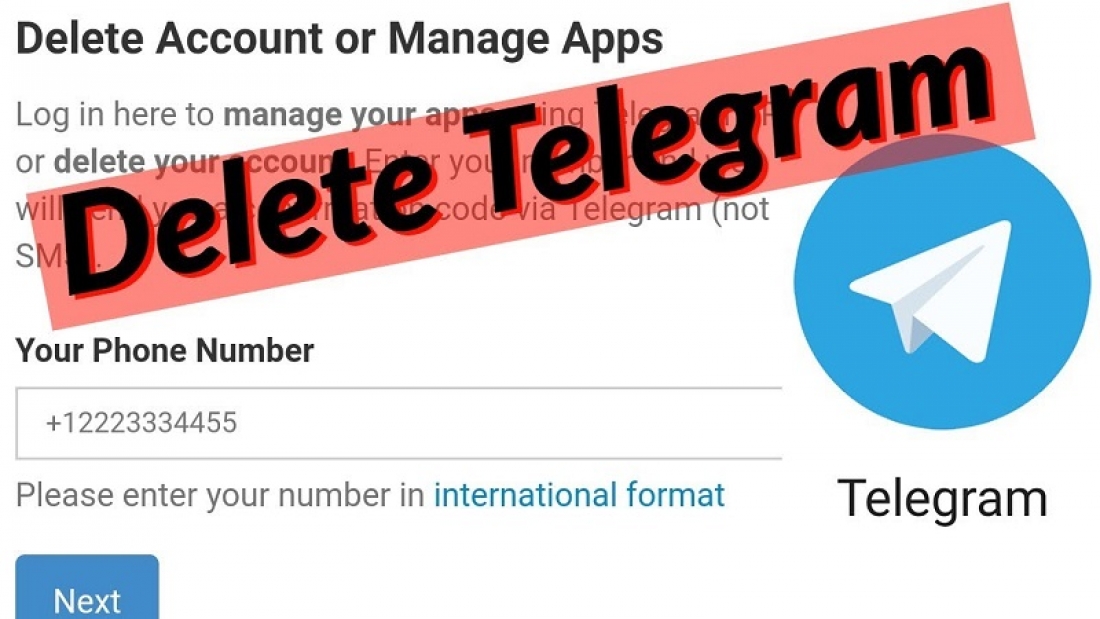 Delet Telegram Account