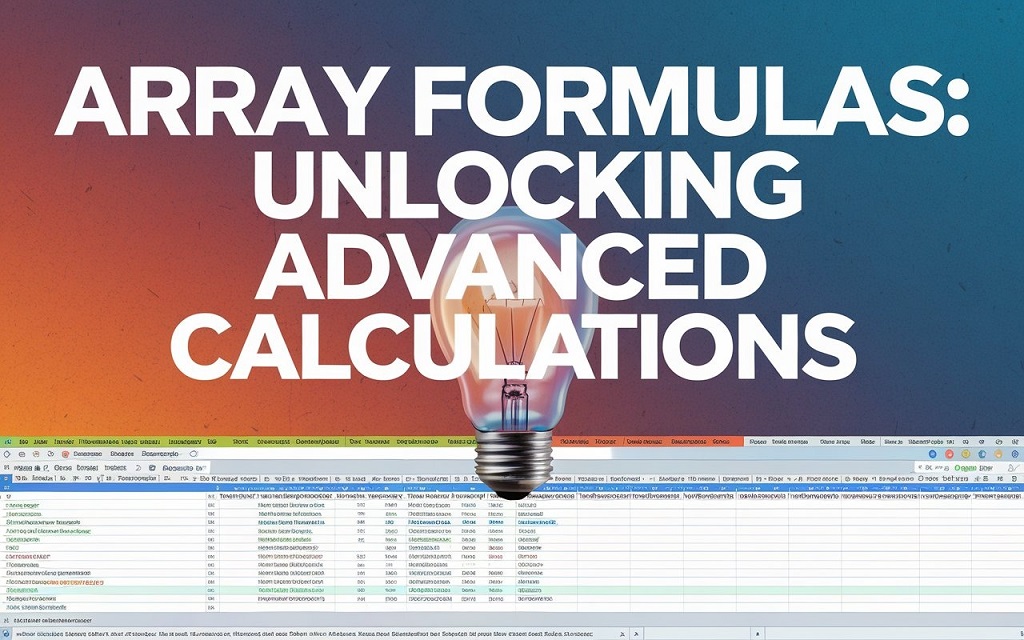 Array formulas unlocking advanced calculations in excel