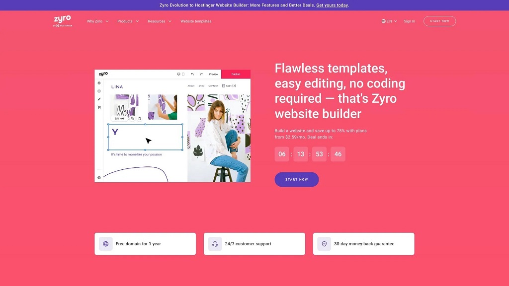 What happened to Zyro website builder