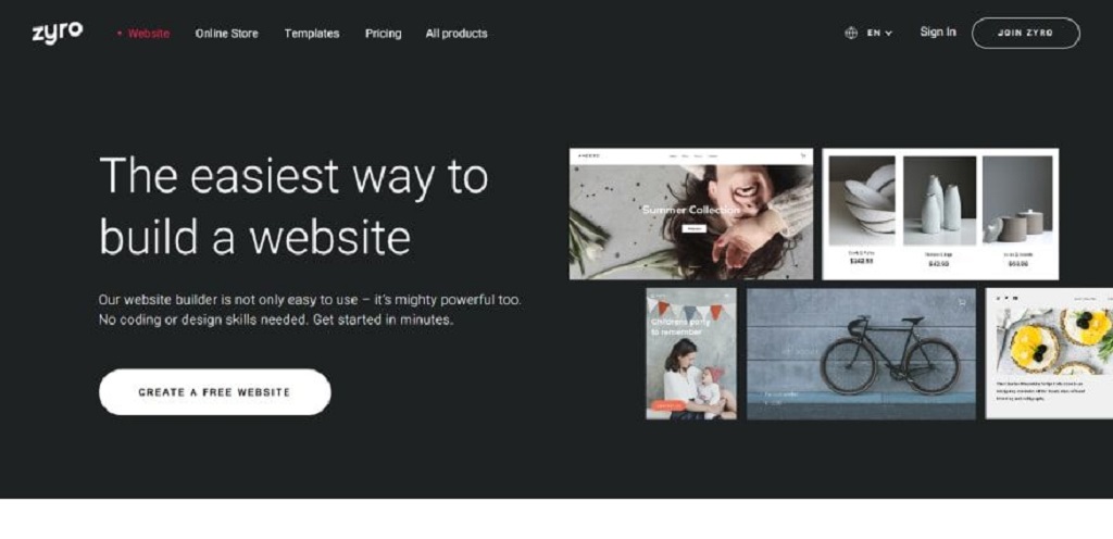 Is Zyro website builder free