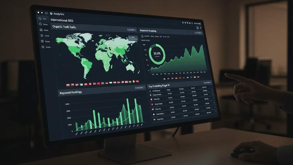 Analytics dashboard for international SEO performance